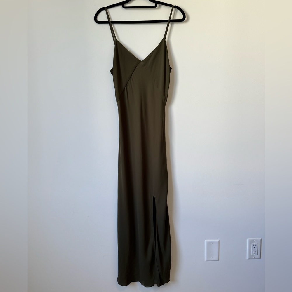 Ralph Lauren Army Green Dress - Size 10 - Picture 3 of 9
